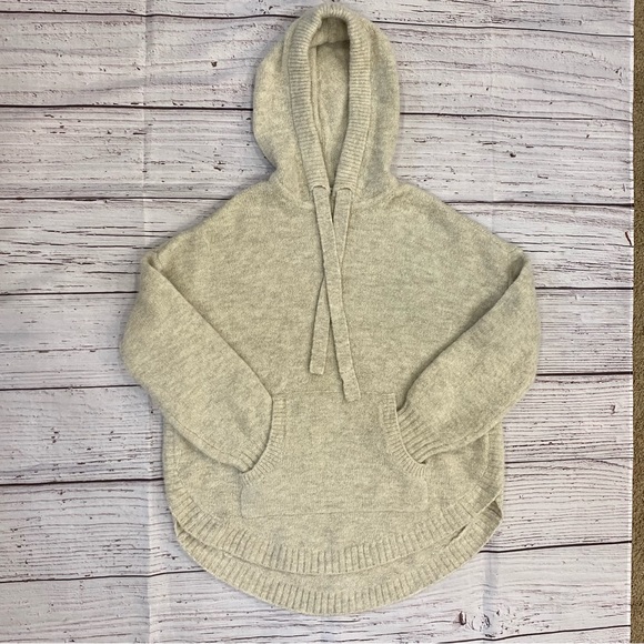 Madewell Womenโs Wilmington Hoodie Sweater Heather Parchment Size Small - Picture 3 of 11